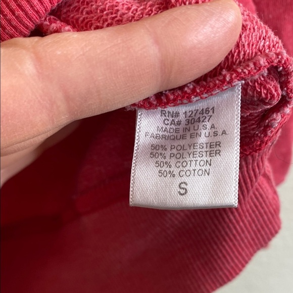 Wildfox Red Graphic crewneck Sweatshirt Rose Sil vous plait small - Picture 4 of 5